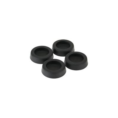 InLine® Gummi-Füße, für PC Gehäuse, 4er Pack, schwarz, schwarz