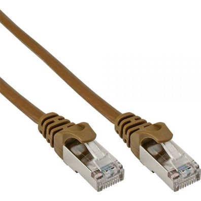 InLine® Patchkabel, SF/UTP, Cat.5e, braun, 0,3m, braun