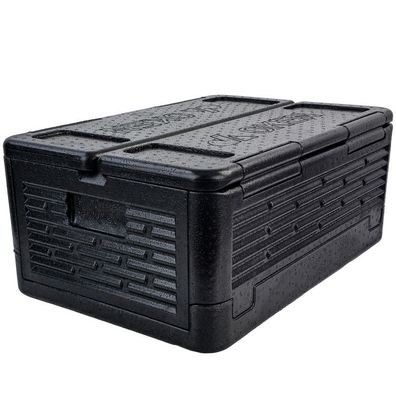 Warmhaltebox Kühl Thermo Isolierbox faltbar Schwarz 38,5L 600x400x260mm