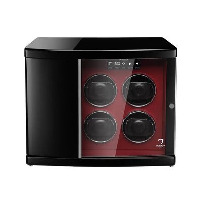 Modalo - 3006144 - Uhrenbeweger für 6 Uhren - Timeless - schwarz-rot