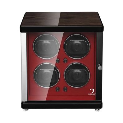 Modalo - 1504744 - Uhrenbeweger für 4 Uhren - Ambiente - makassar-rot