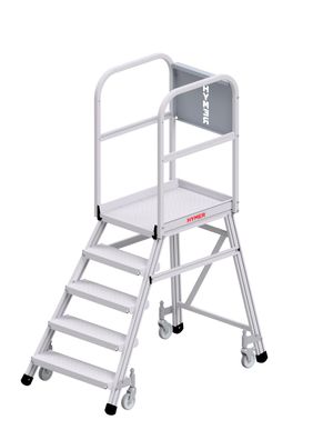 Hymer Podesttreppe 6388 R13 fahrbar einseitig begehbar 5 Stufen