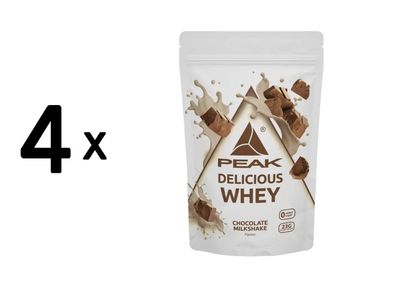 4 x Peak Delicious Whey Protein (300g) Chocolate Milkshake