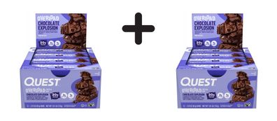 2 x Quest Nutrition Overload Bars (12x58g) Chocolate Explosion