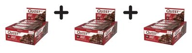 3 x Quest Nutrition Quest Bars (12x60g) Chocolate Brownie