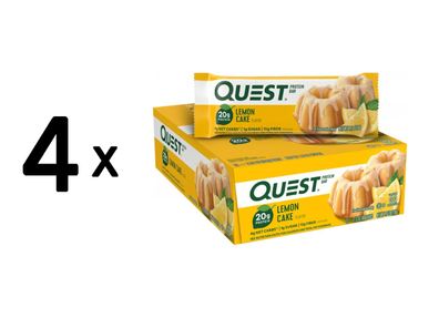 4 x Quest Nutrition Quest Bars (12x60g) Lemon Cake