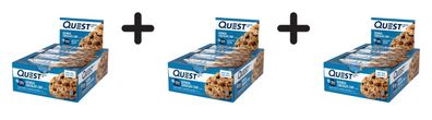 3 x Quest Nutrition Quest Bars (12x60g) Oatmeal Chocolate Chip