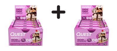 2 x Quest Nutrition Overload Bars (12x58g) Sundae Funday