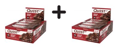 2 x Quest Nutrition Quest Bars (12x60g) Chocolate Brownie