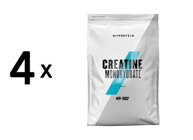 4 x Myprotein Impact Creatine (1000g) Unflavoured