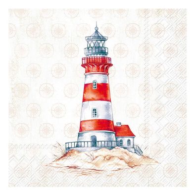 Servietten Leuchturm Steuerrad