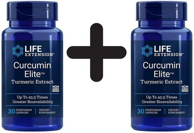 2 x Life Extension Curcumin Elite Turmeric Extract - 60 vcaps