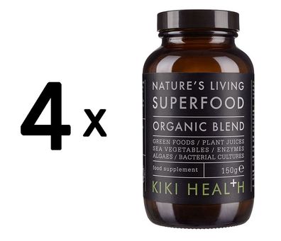 4 x KIKI Health Organic Nature's Living Superfood - 150g