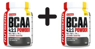 2 x Nutrend BCAA 4:1:1 Powder, Pineapple - 500g