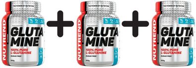 3 x Nutrend Glutamine - 500g