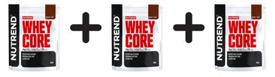 3 x Nutrend Whey Core, Chocolate & Cocoa - 900g