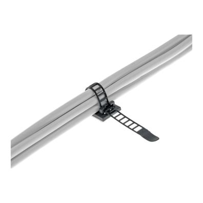 InLine® Kabelbinder Bündelklemme 64mm, schwarz, 10 Stück, schwarz