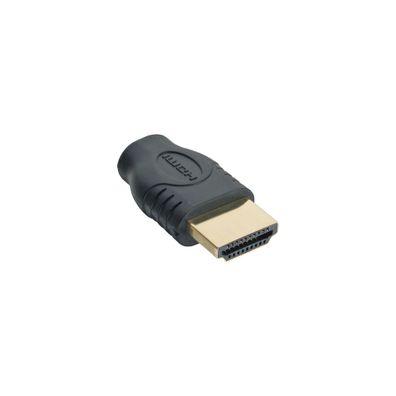 InLine® HDMI Adapter, HDMI A Stecker auf Micro HDMI D Buchse, vergoldete Kontakt