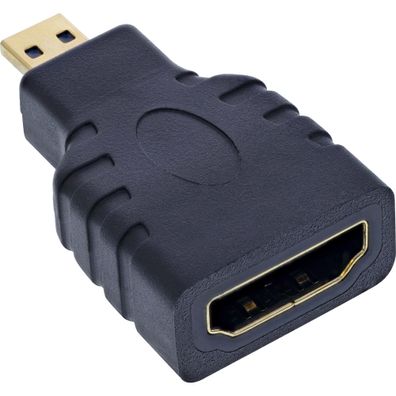 InLine® HDMI Adapter, HDMI A Buchse auf Micro HDMI D 4K2K kompatibel, vergoldete