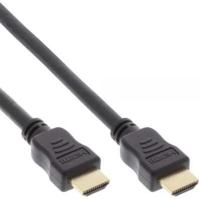 InLine® HDMI Kabel, HDMI-High Speed mit Ethernet, Premium, Stecker / schwarz / g
