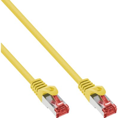 InLine® Patchkabel, S/FTP (PiMf), Cat.6, 250MHz, PVC, CCA, gelb, 7,5m, gelb