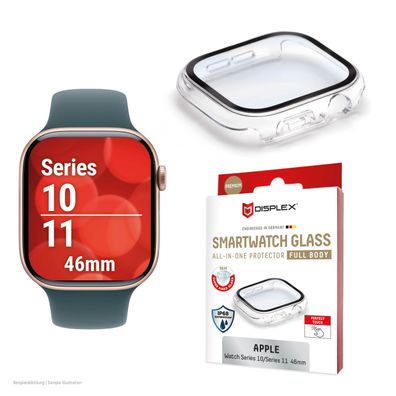 Displex Full Body Apple Series 10/11, 46mm, clear