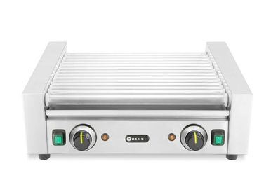 Rollengrill â€“ 2 Zonen, HENDI, 14 Rollen, 230V/1230W, 566x640x(H)192mm