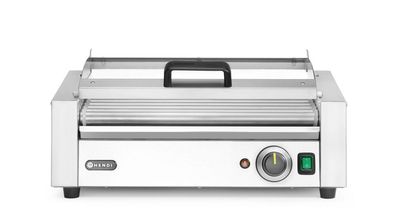 Rollengrill, 1-Zone mit Energiesparabdeckung, HENDI, 9 Rollen, 230V/790W, 566x450x