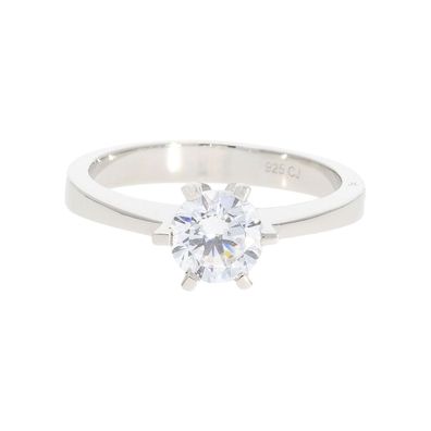 Damen Solitär Ring 925 Silber Zirkonia JL10-07-3712