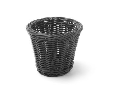 Snack-Korb, HENDI, Schwarz, Ø130x(H)110mm