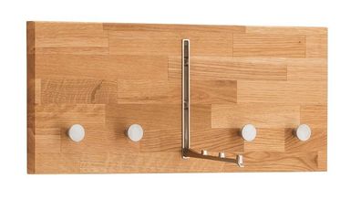 Wandgarderobe 50cm "Stockholm" Wildeiche massiv