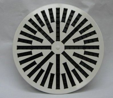 Dralldurchlass 500 x 40mm rund RAL 9010 m.40 verstellb. Lamellen COSMO