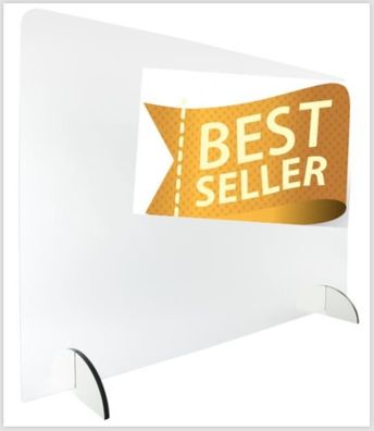 Schutzscheibe 790x1200x4mm Spuckschutz Thekenaufsatz o. Durchreiche ESG Glas