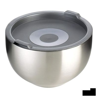 GSW Thermoschüssel 22cm mit Deckel – Edelstahl 2,5 Liter