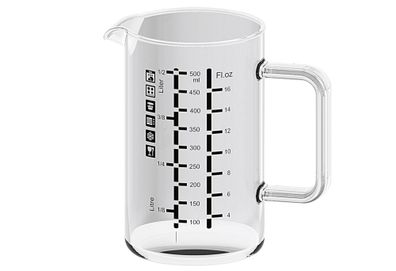 Bohemia Cristal Messbecher 0.5L – Glas Messkanne hitzebeständig