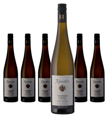 6 x Künstler Hochheim Stielweg Riesling Qualitätswein trocken Alte Reben – 2024