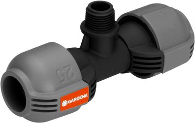 Gardena T-Stück 25mm x 1/2" AG: Sprinklersystem Anschluss