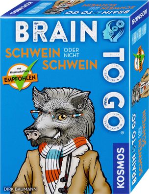 Kosmos Spiel Schwein oder nicht Schwein Brain to go| ab 7 Jahren | 15 Min