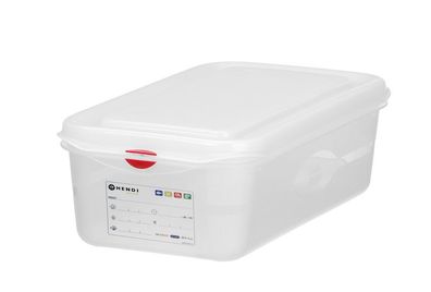Behälter GN 1/3 Polypropylen, HENDI, GN 1/3, 4L, Transparent, 325x176x(H)100mm