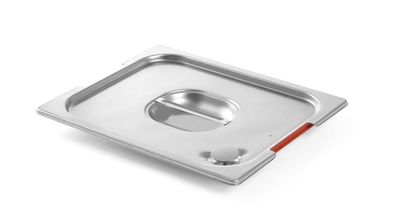 Deckel mit Griffaussparung und Silikonrand, HENDI, GN 1/2, 265x325mm