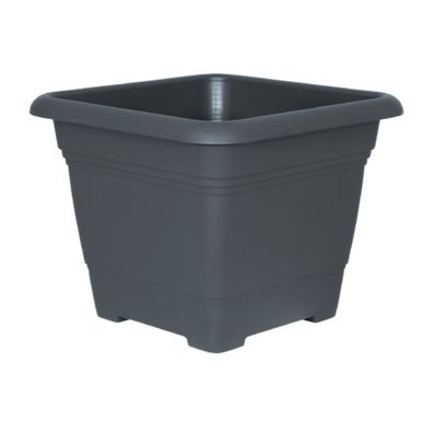 Geli Nora Pflanzgefäß 33cm Anthrazit – Quadratisch 13L