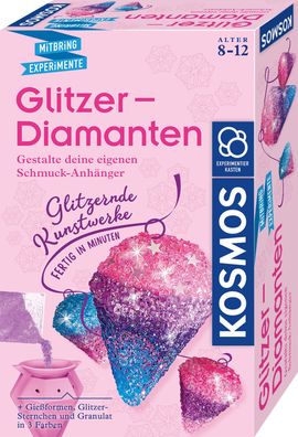 Kosmos Glitzer-Diamanten: Kreativset für Schmuck-Anhänger basteln