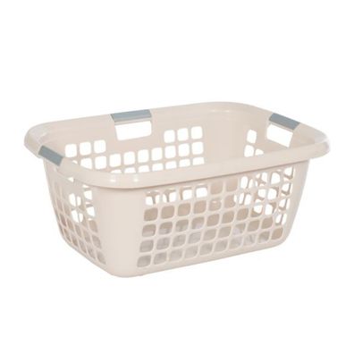 Teko-Plastic Wäschekorb Easy 49L – Creme Kunststoff