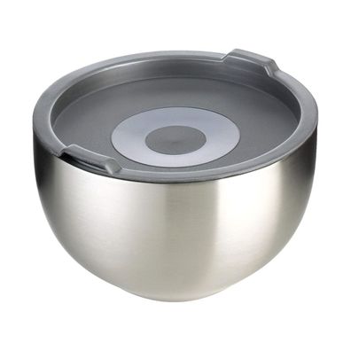 GSW Thermoschüssel 18cm mit Deckel – Edelstahl 1,3 Liter