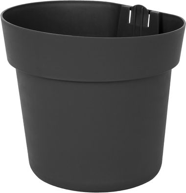 GELI Conny Hängetopf Anthrazit – Ø16cm inkl. Befestigung Kunststoff