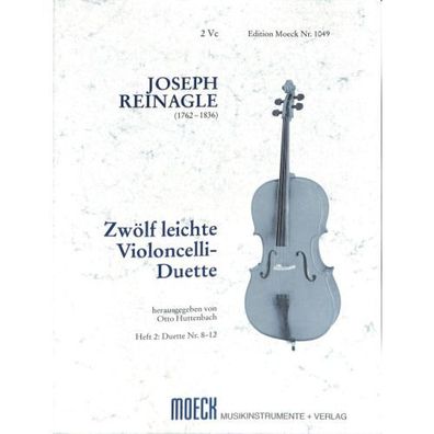 Reinagle 12 leichte Duette Band 2 (Nr 8-12) 2 Violoncelli Noten