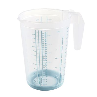 keeeper Messkanne Massimo 1.5L – Transparent/Blau mit Skalen