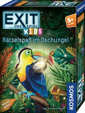 Kosmos Spiel EXIT Rätselspaß im Dschungel EXIT Kids| ab 6 Jahren | 15 Min