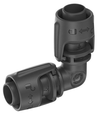 Gardena L-Stück 13mm (1/2") 2er: Micro-Drip Rohr Richtungsänderung