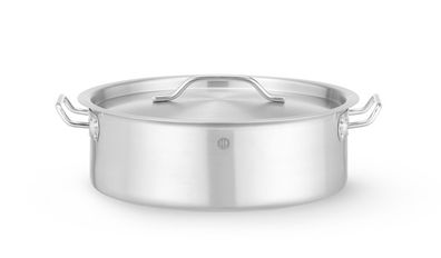 Kochtopf, niedrig - mit Deckel, HENDI, 14,1L, âŒ€360x(H)139mm